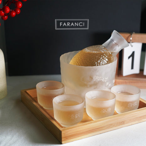 Japanese Hammered Sake Set
