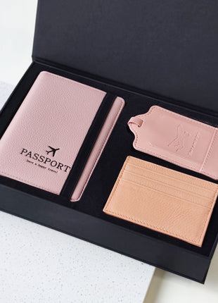 Pink travel companion set