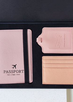 Pink travel companion set
